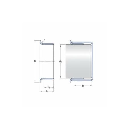 Skf S Sleeve Wear/Speedi Sleeve, 3.938 in ID x 4.313 in OD x 1 in W, 3.935 to 3.942 in Dia Shaft 99393